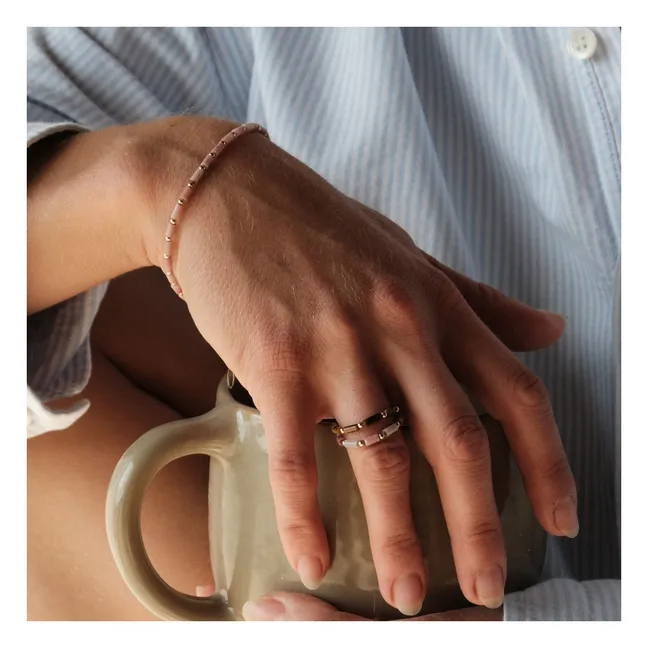 Pulsera de rodonita Baia | Rosa