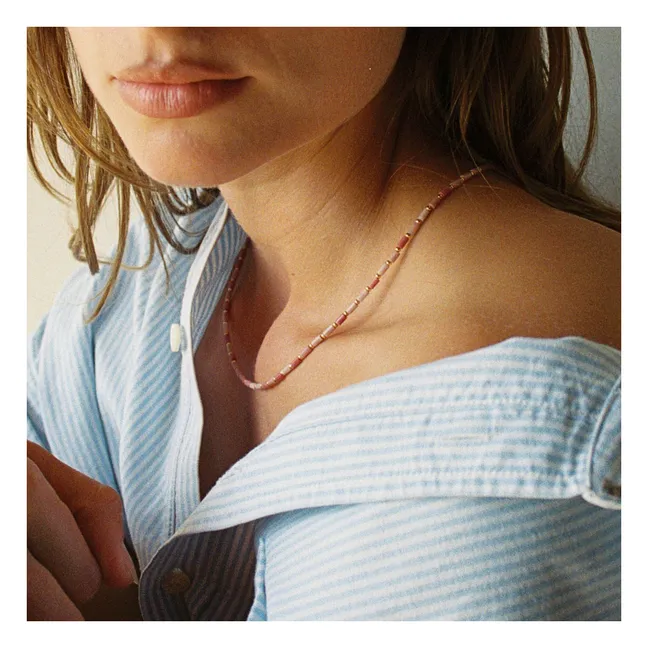 Collier Baia Rhodonite | Rose