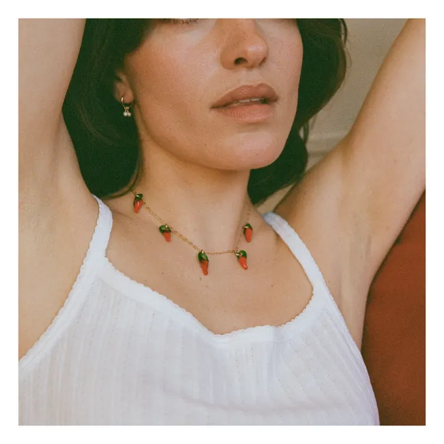 Collier Piment | Rouge