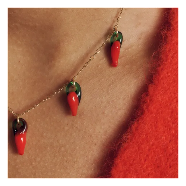Collier Piment | Rouge
