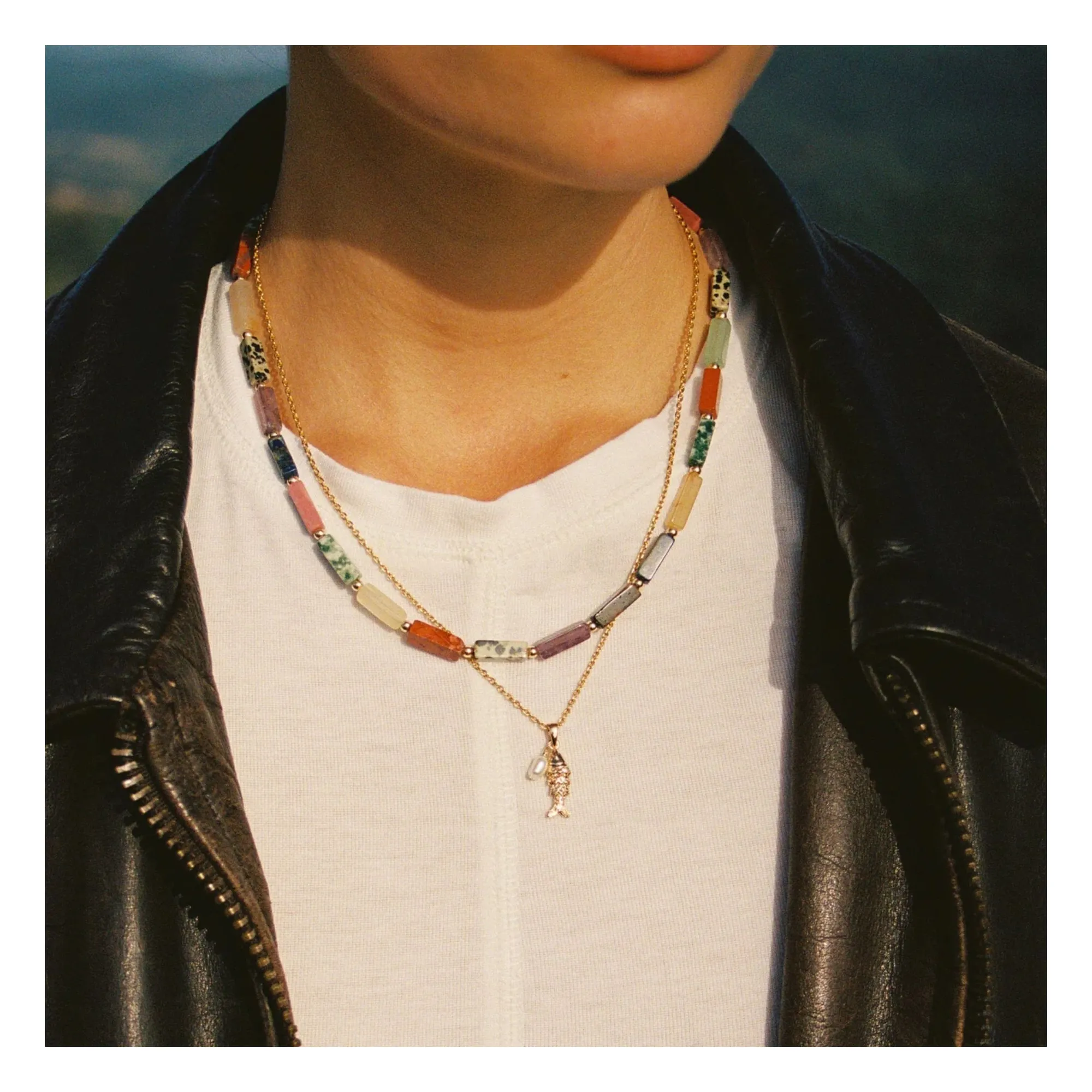 Collier Lori | Bleu- Image produit n°2