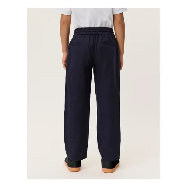 Patrick Linen Pants | Midnight blue