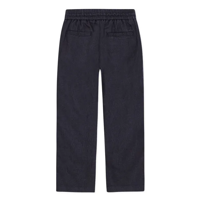 Patrick Linen Pants | Midnight blue
