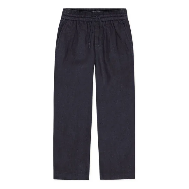 Patrick Linen Pants | Midnight blue