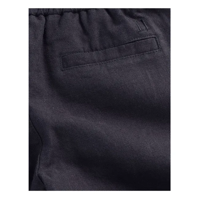 Patrick Linen Pants | Midnight blue