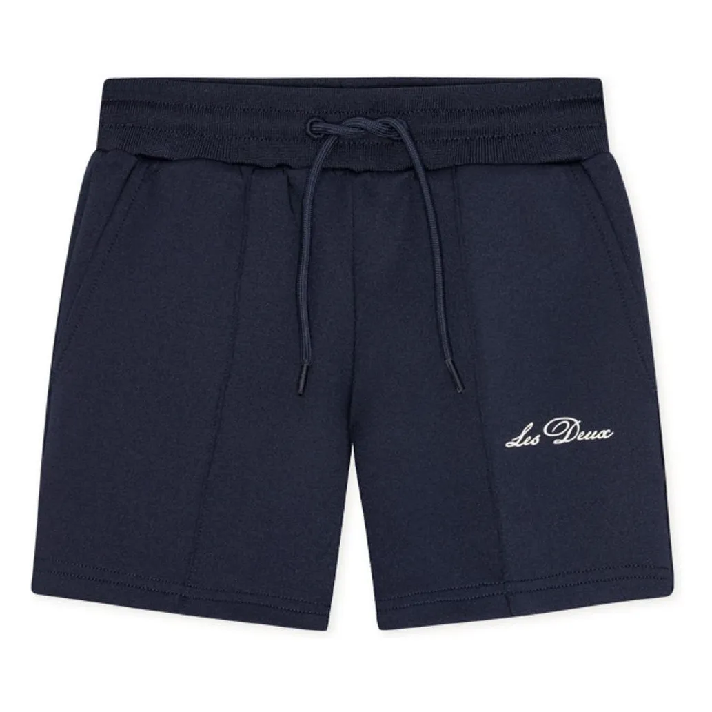 Les Deux Midnight Blue Ballier Crew Jogger Shorts