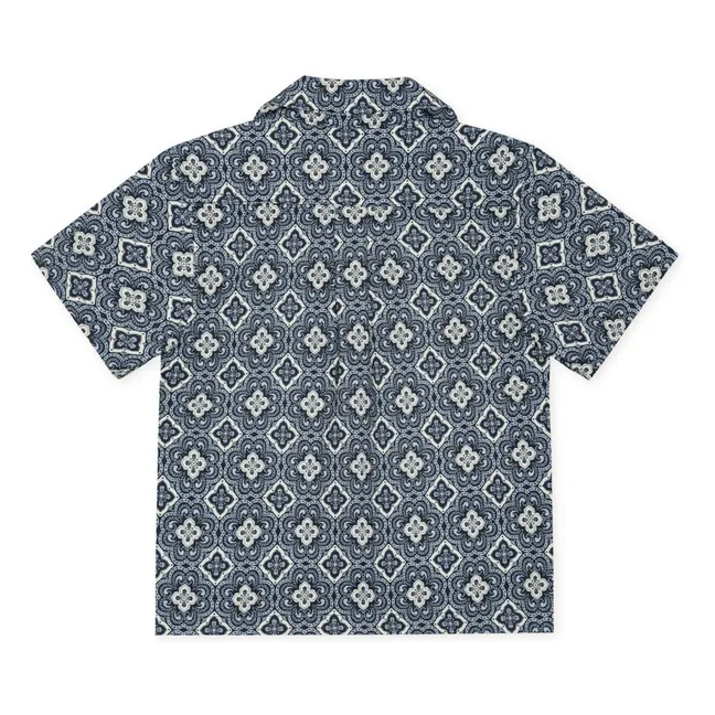 Lukas Arabesque organic cotton shirt | Blue