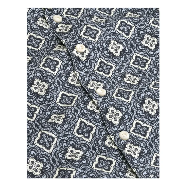 Lukas Arabesque organic cotton shirt | Blue