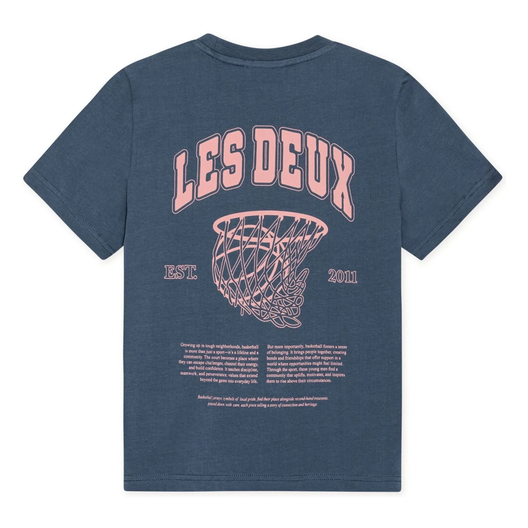 Les Deux Blue Hoop Organic Cotton T-Shirt