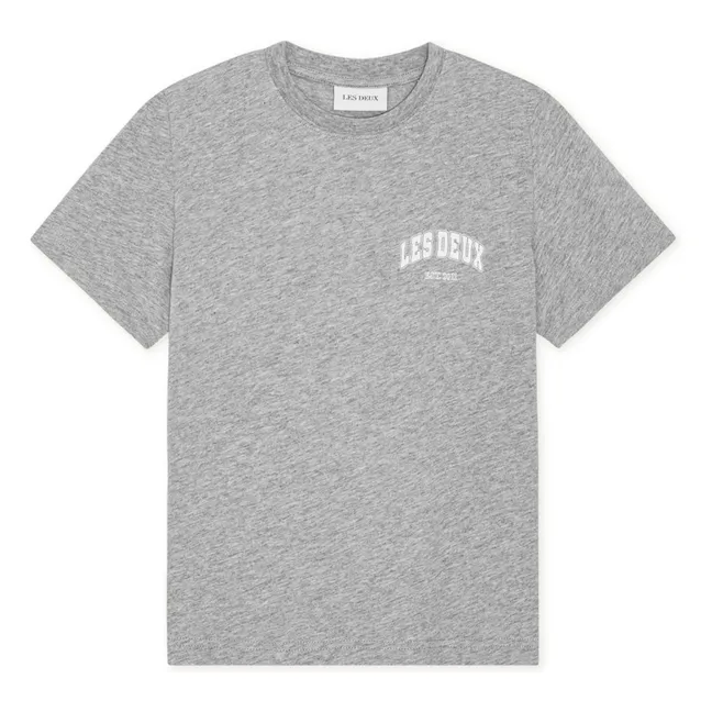 Camiseta de algodón ecológico Hoop  | Gris
