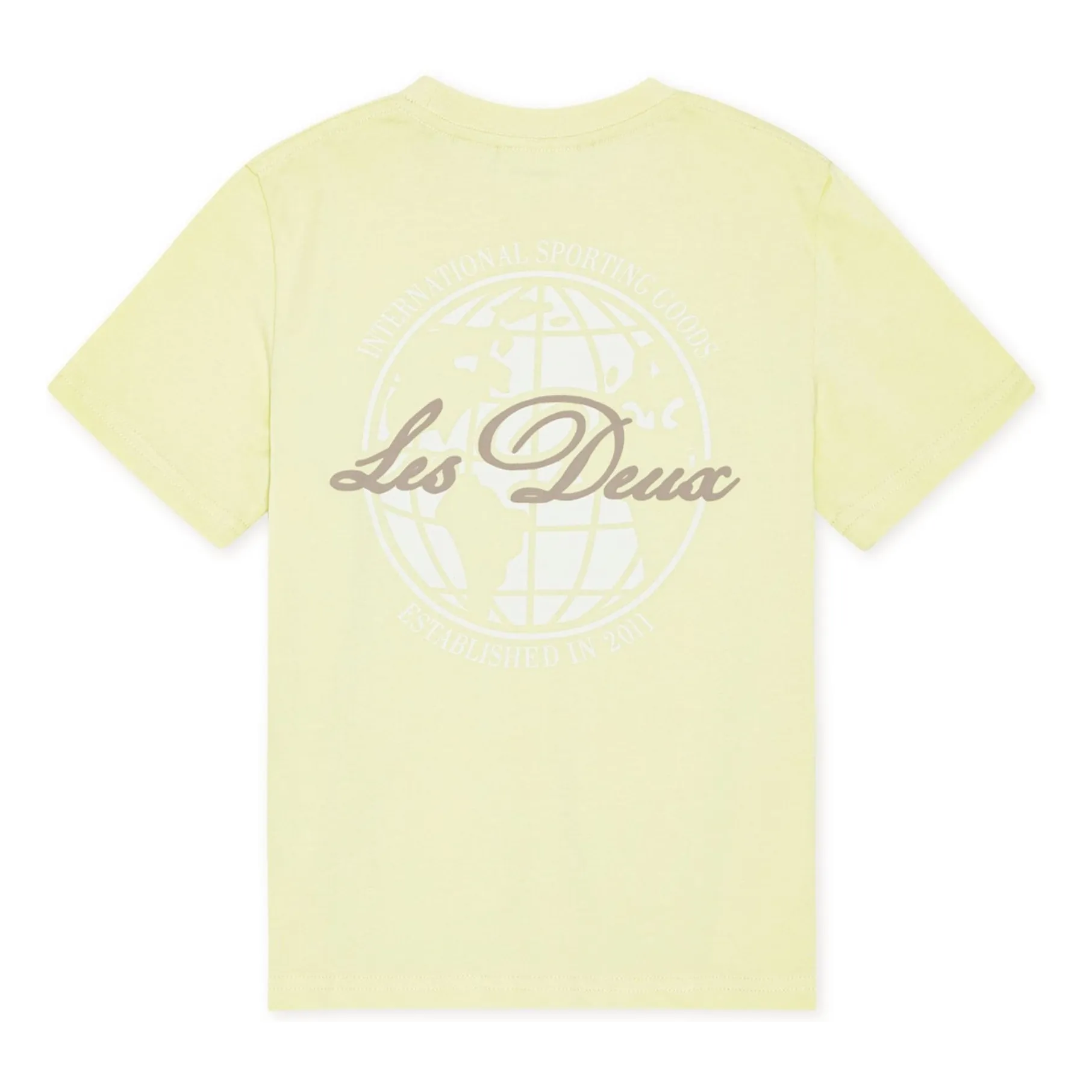 Les Deux Yellow Globe T-Shirt Organic Cotton