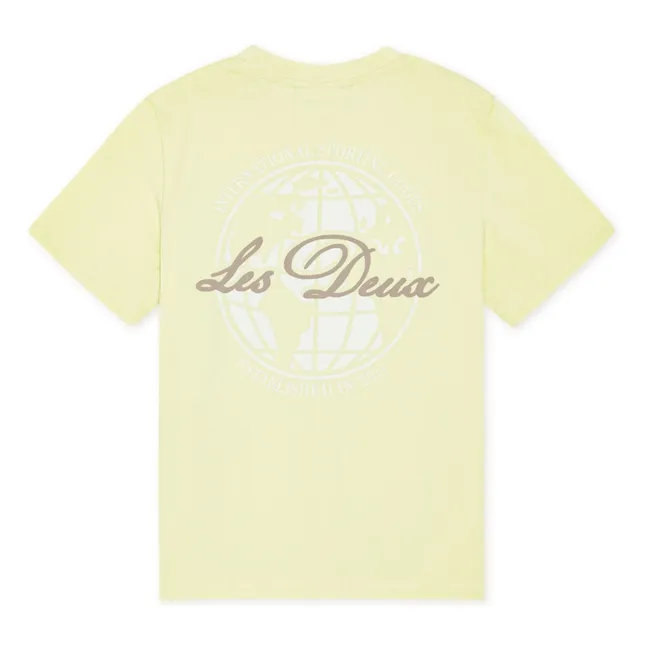 Globe Les Deux T-shirt Organic cotton  | Yellow