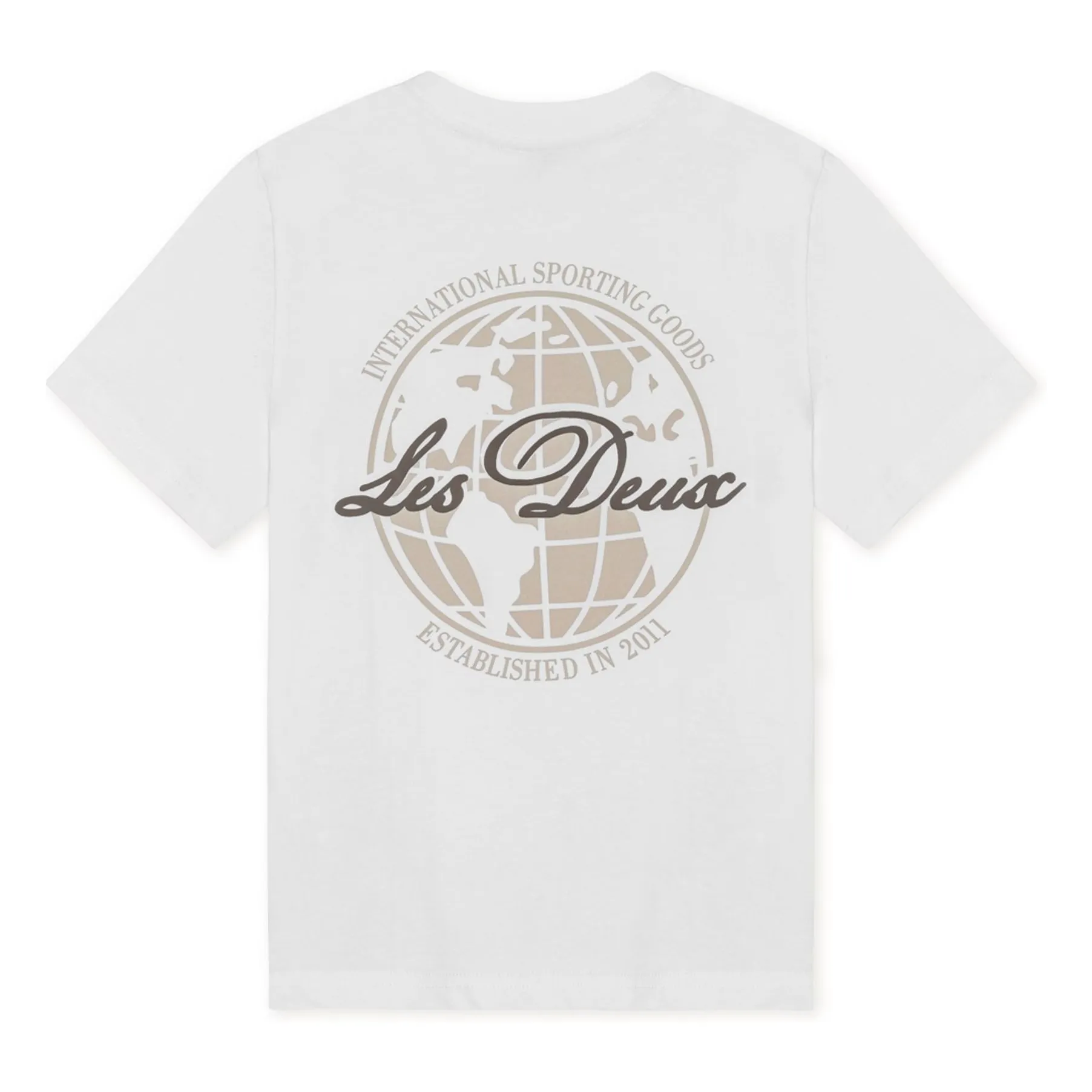 Les Deux White Globe T-Shirt Organic Cotton