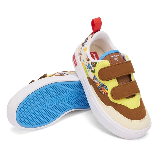 Sneakers San Francisco Scratch | Marrone