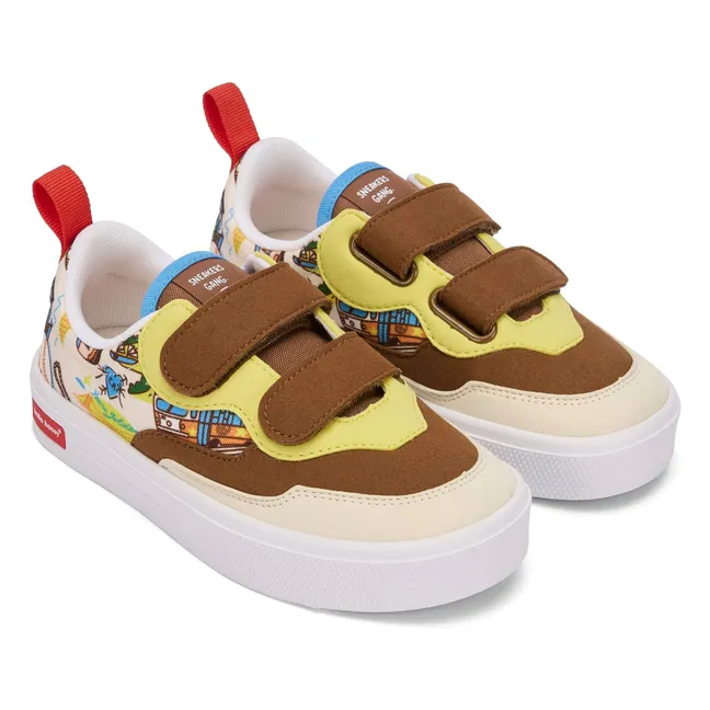 Sneakers San Francisco Scratch | Marrone