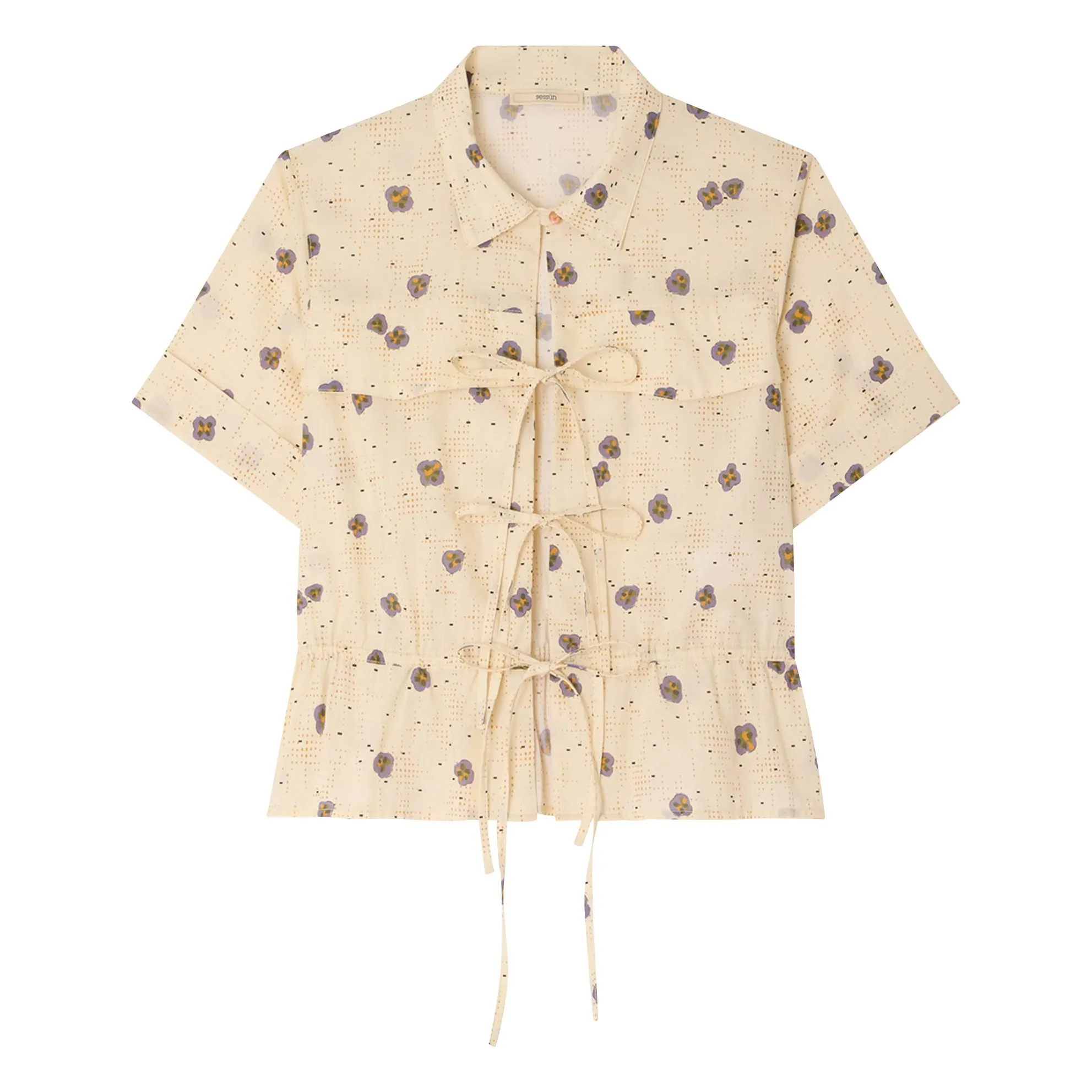 Sessùn Cream Chiavari Cotton Blouse