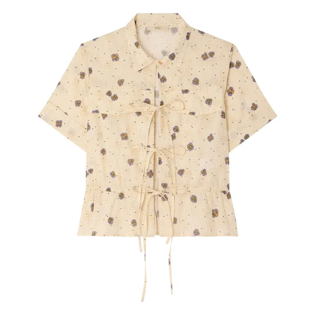 Blusa chiavari de algodón | Crema