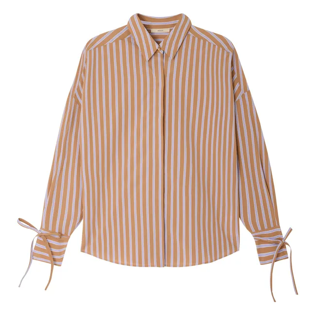 Chemise Rayures Coton Armando | Terracotta