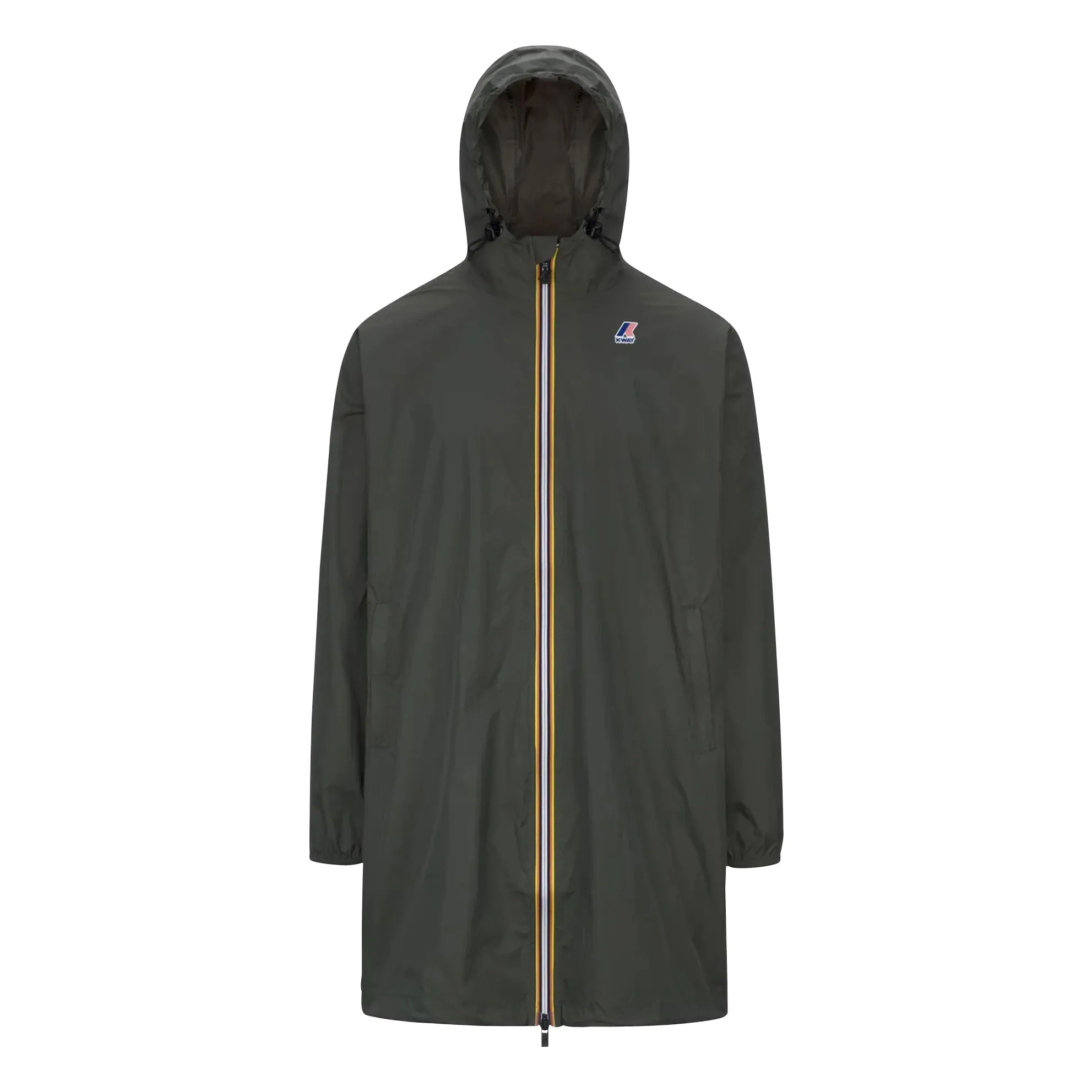 K-way - Manteau Long - Nylon Recyclé - Khaki - Taille XS