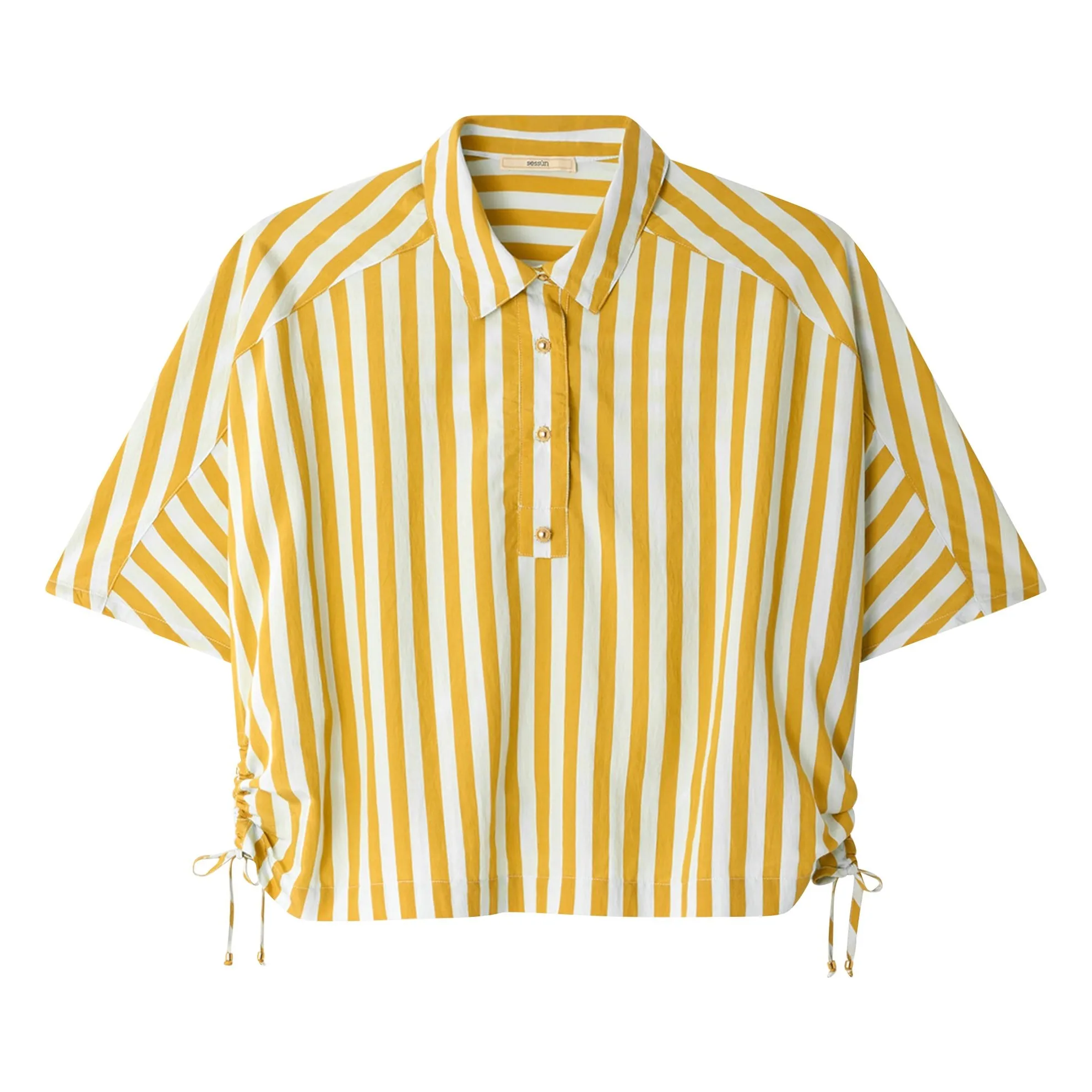 Sessùn Yellow Lido Stripes Shirt
