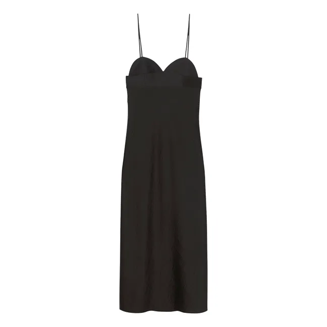 Robe Encolure Coeur | Noir