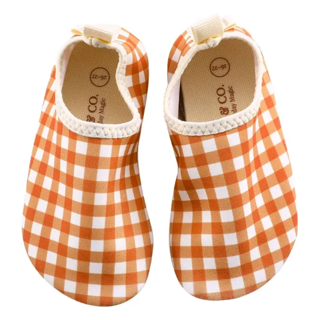 Zapatillas de agua Vichy | Ocre