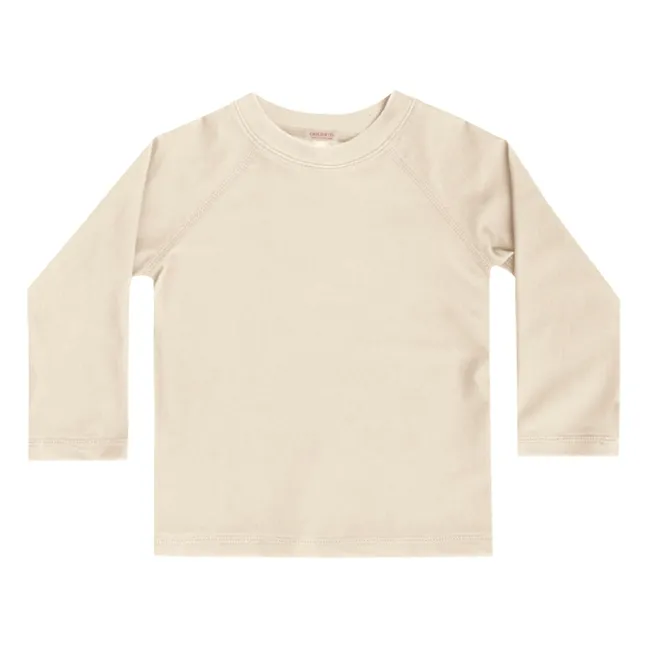Anti-UV Bath T-shirt Recycled Fibers | Ecru