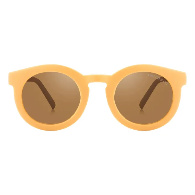 Classic Polarized Natural Fiber Sunglasses | Yellow
