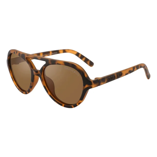 Aviator Polarized Scales Sunglasses | Brown