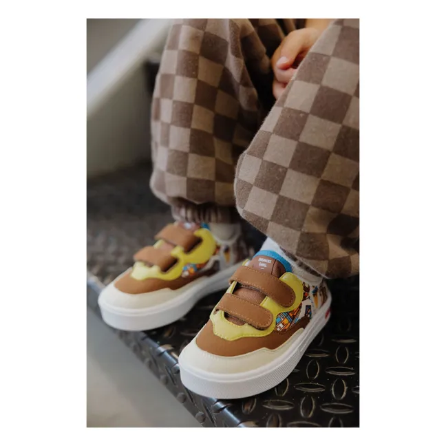 Sneakers San Francisco Scratch | Marrone