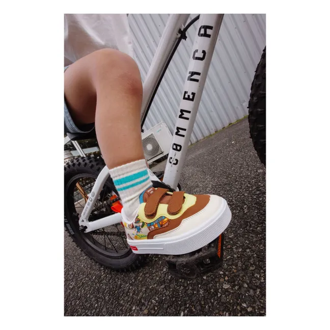 Sneakers San Francisco Scratch | Marrone