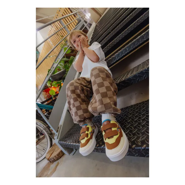 Sneakers San Francisco Scratch | Marrone