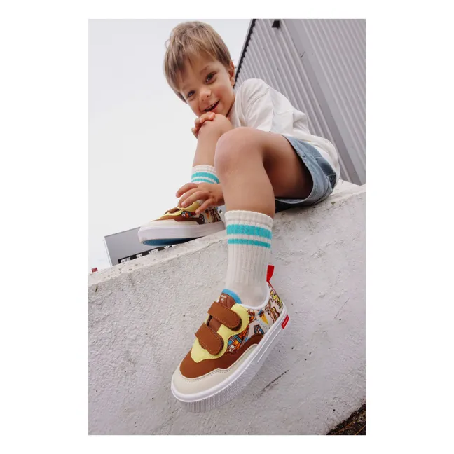 Sneakers San Francisco Scratch | Marrone