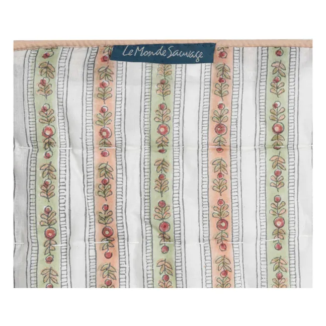 Cosmique Lappi quilted bedspread | Pale green