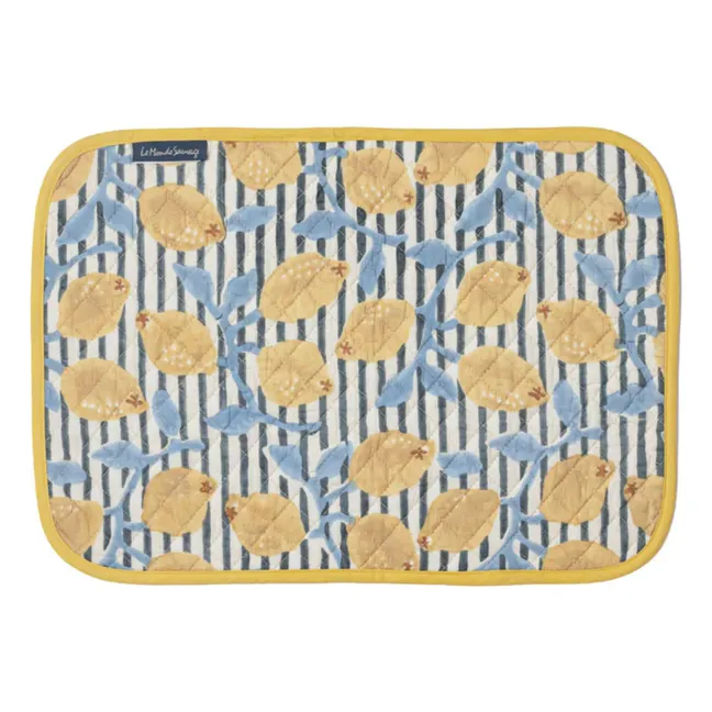 Juego de 4 manteles individuales reversibles Sicily | Amarillo