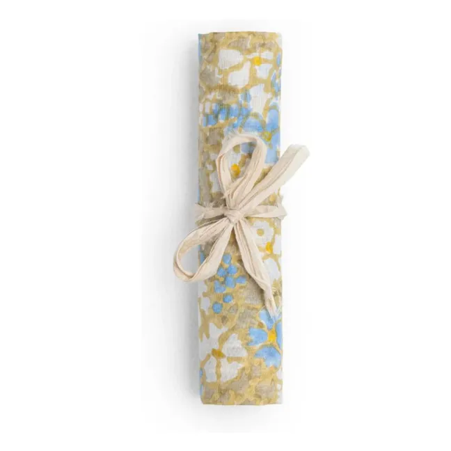 Madras Serviette - 8er-Set | Gelb