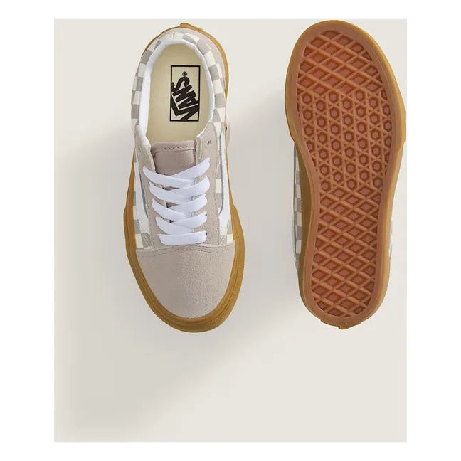 Baskets Lacets Old Skool Gum Check | Grège