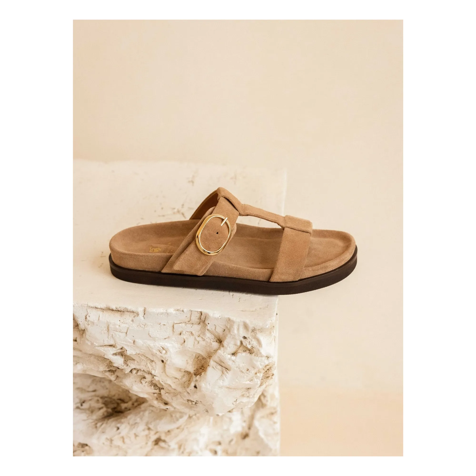 Sandales Fajar Suède | Beige- Image produit n°3