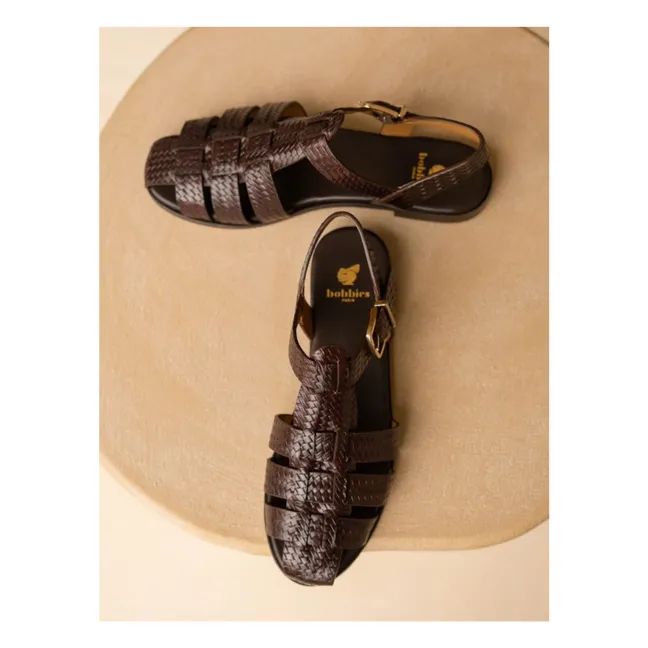 Sandales Romane Cuir | Café