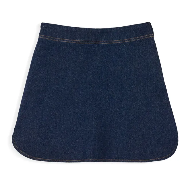 Selena Denim Cotton skirt | Dark Blue
