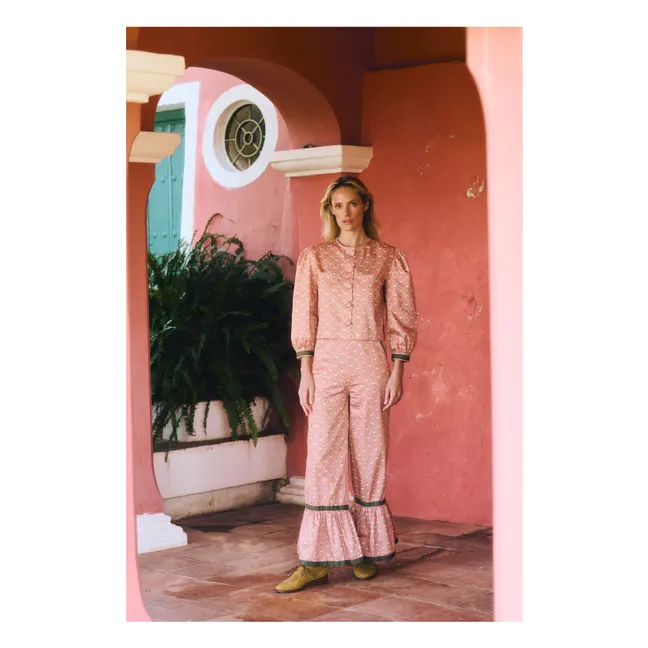 Bristol Cotton blouse | Peach