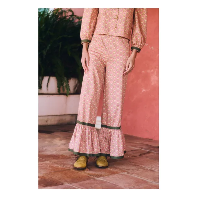 Pantalón Paolo de algodón | Rosa Melocotón