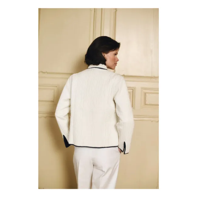 Fittonia Cotton Jacket | Navy blue
