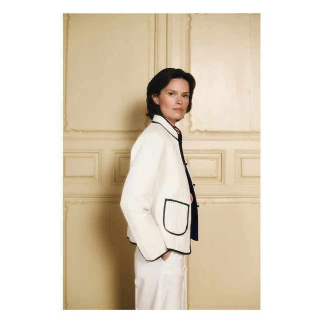 Fittonia Cotton Jacket | Navy blue