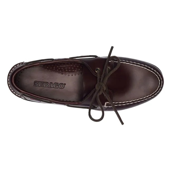 Mocassins Docksides Portland Waxed | Marron foncé