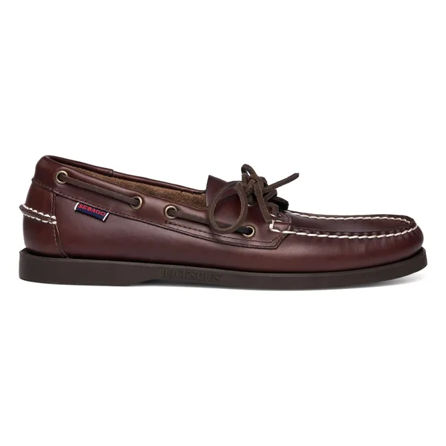 Mocassins Docksides Portland Waxed | Marron foncé