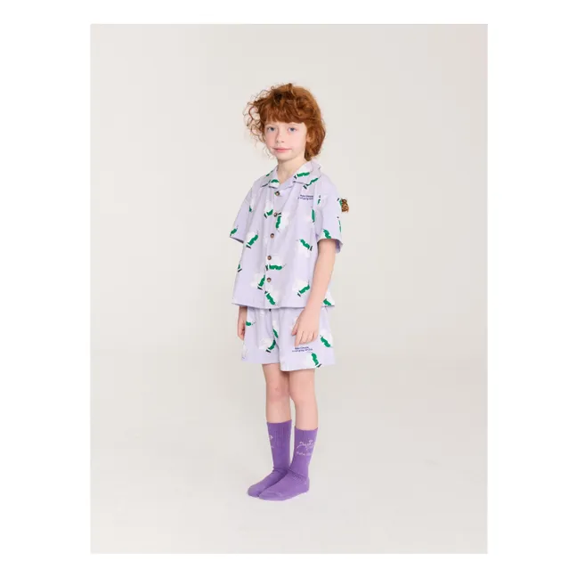 Set aus Shirt und Shorts Maus Bio-Baumwolle | Violett