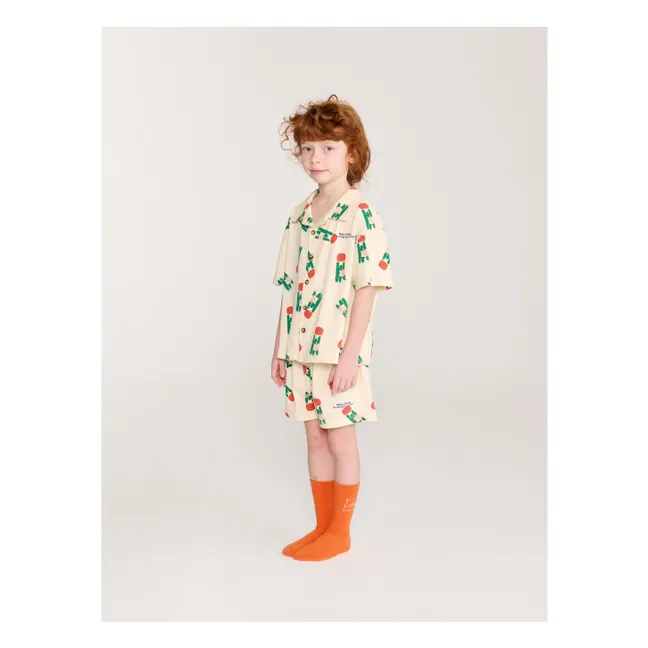 Ensemble Chemise et Short Pickles Coton Bio | Ecru