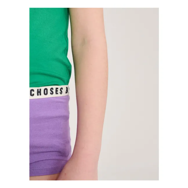 Shorty Bobo Choses Modal et Coton Bio | Violet