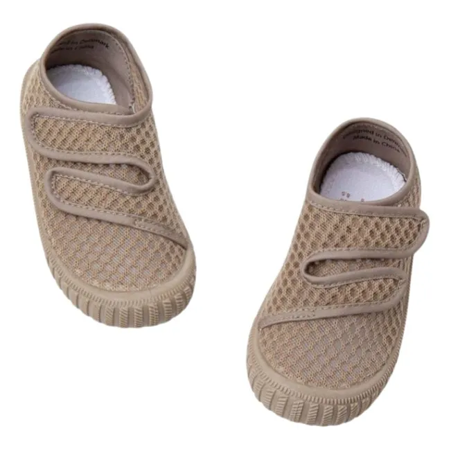 Baskets Scratchs Play Fibres Recyclées | Taupe